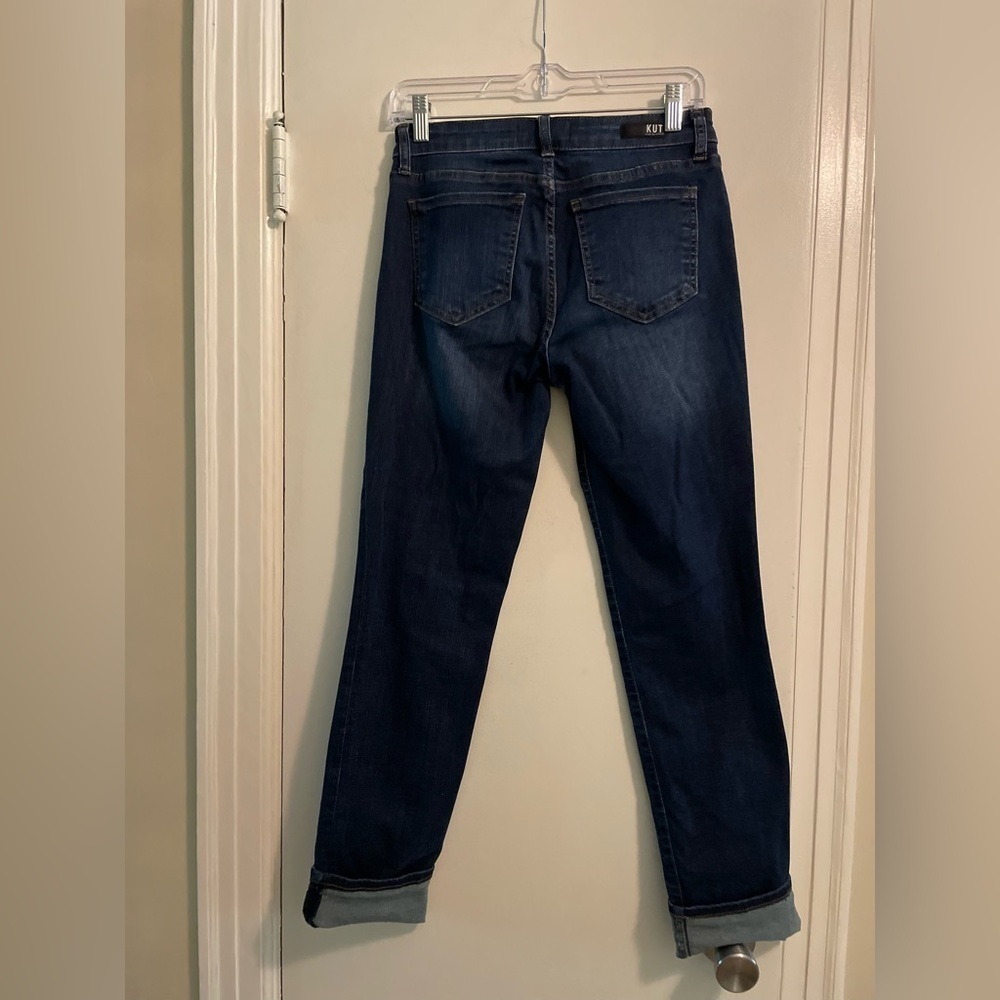 Kut From The Kloth Catherine Boyfriend Jean Blue Denim Size 0 - Picture 8 of 15
